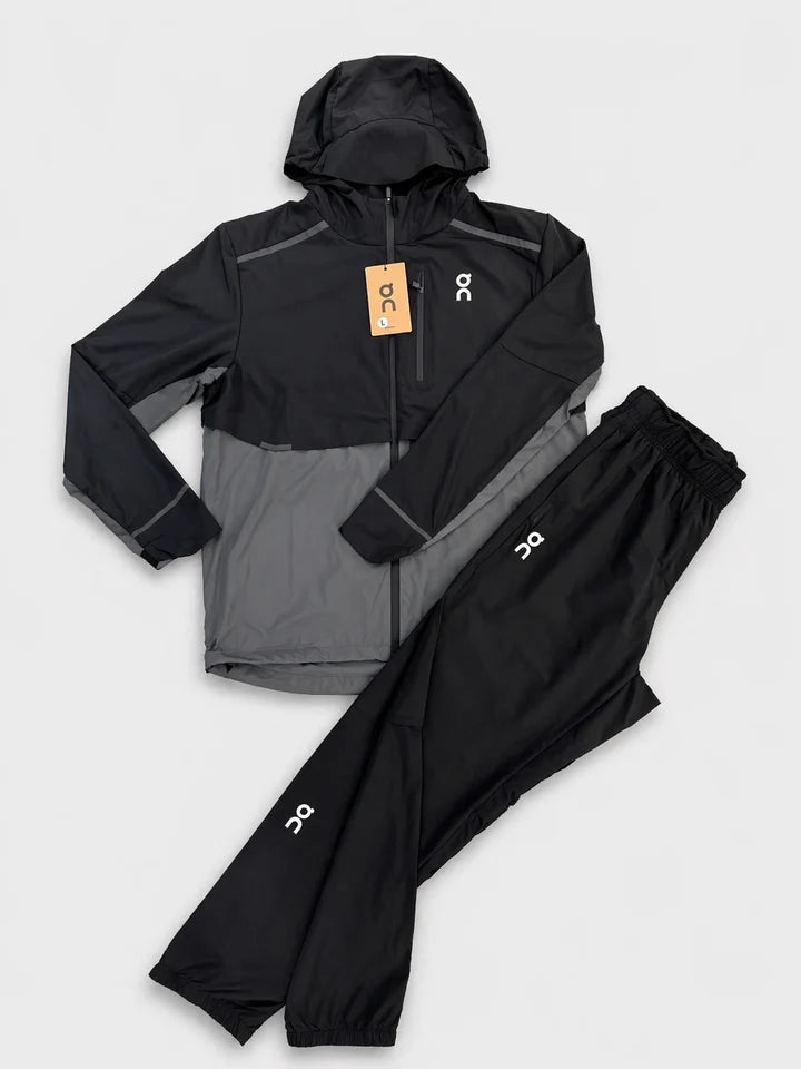 Survêtement à capuche noir & gris| ON