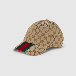 CASQUETTE DE BASE-BALL EN TOILE GG D'ORIGINE Beige