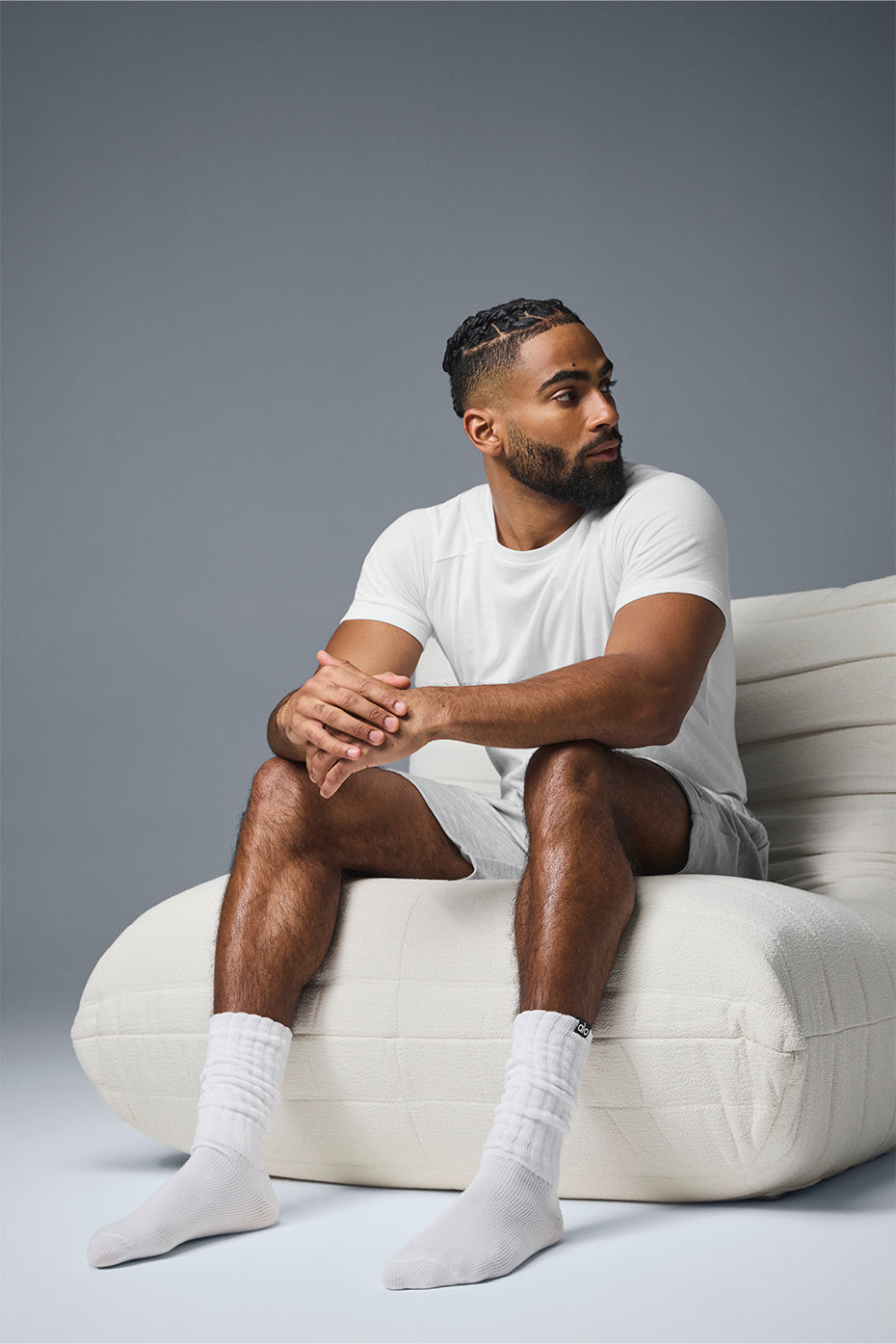 Unisex Scrunch Sock - White