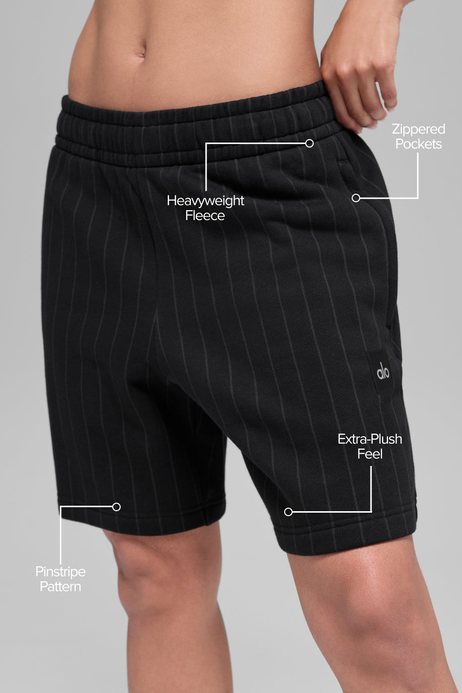 7' Pinstripe Short - Black Pinstripe
