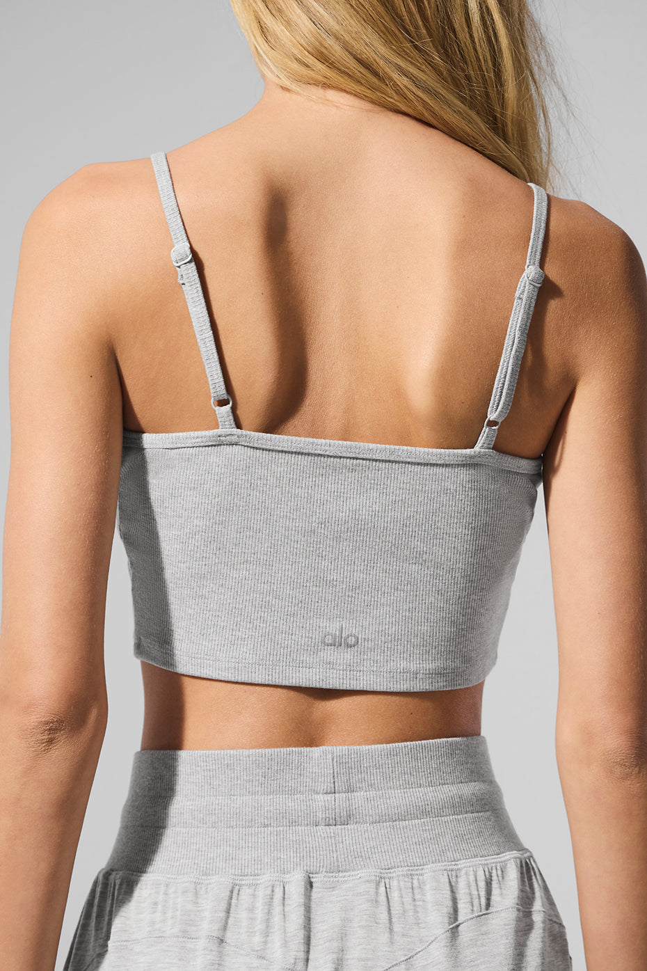 Ribbed Delicate Lounge Tank - Athletic Heather Grey