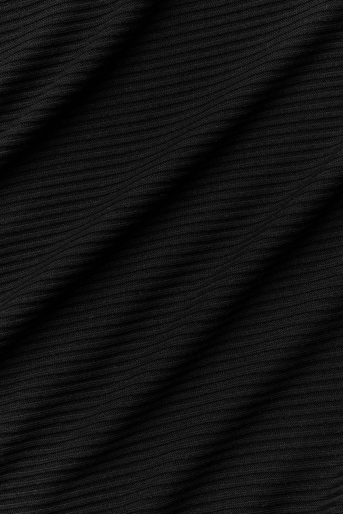 Ribbed Cropped Whisper Cardigan - Black