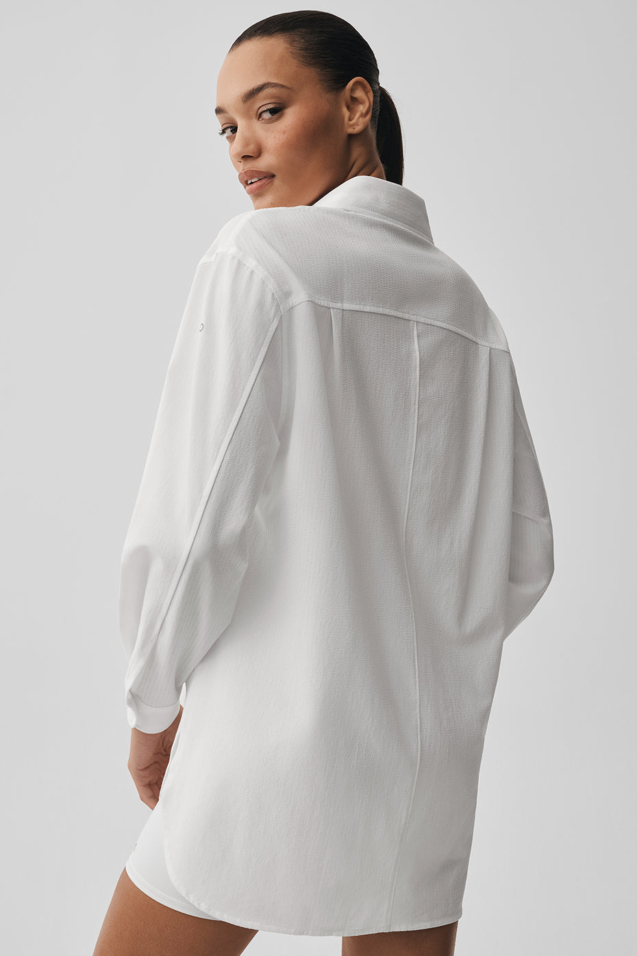 Dreamscape Button Down Long Sleeve - White