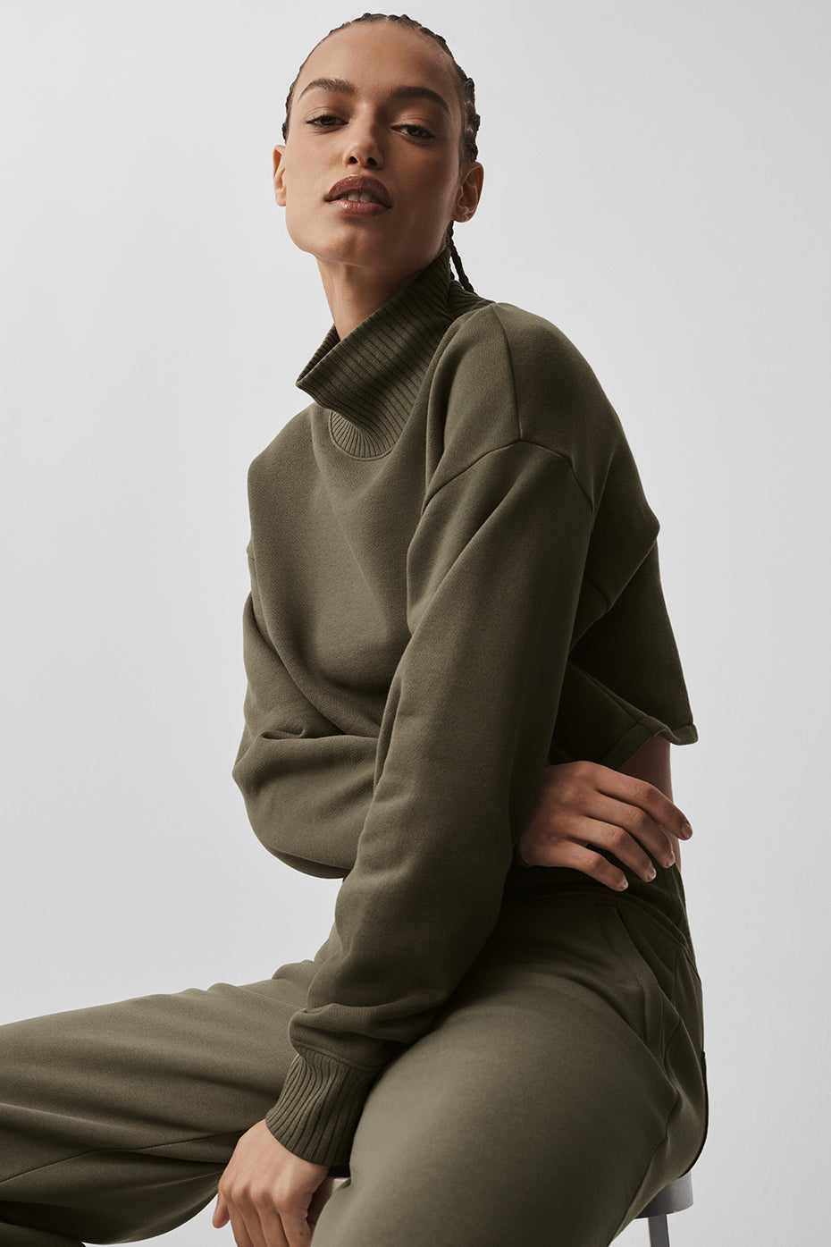 Cropped Serenity Coverup - Olive Tree