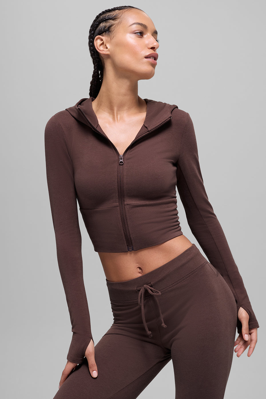 Sway Full Zip Hoodie - Brownstone