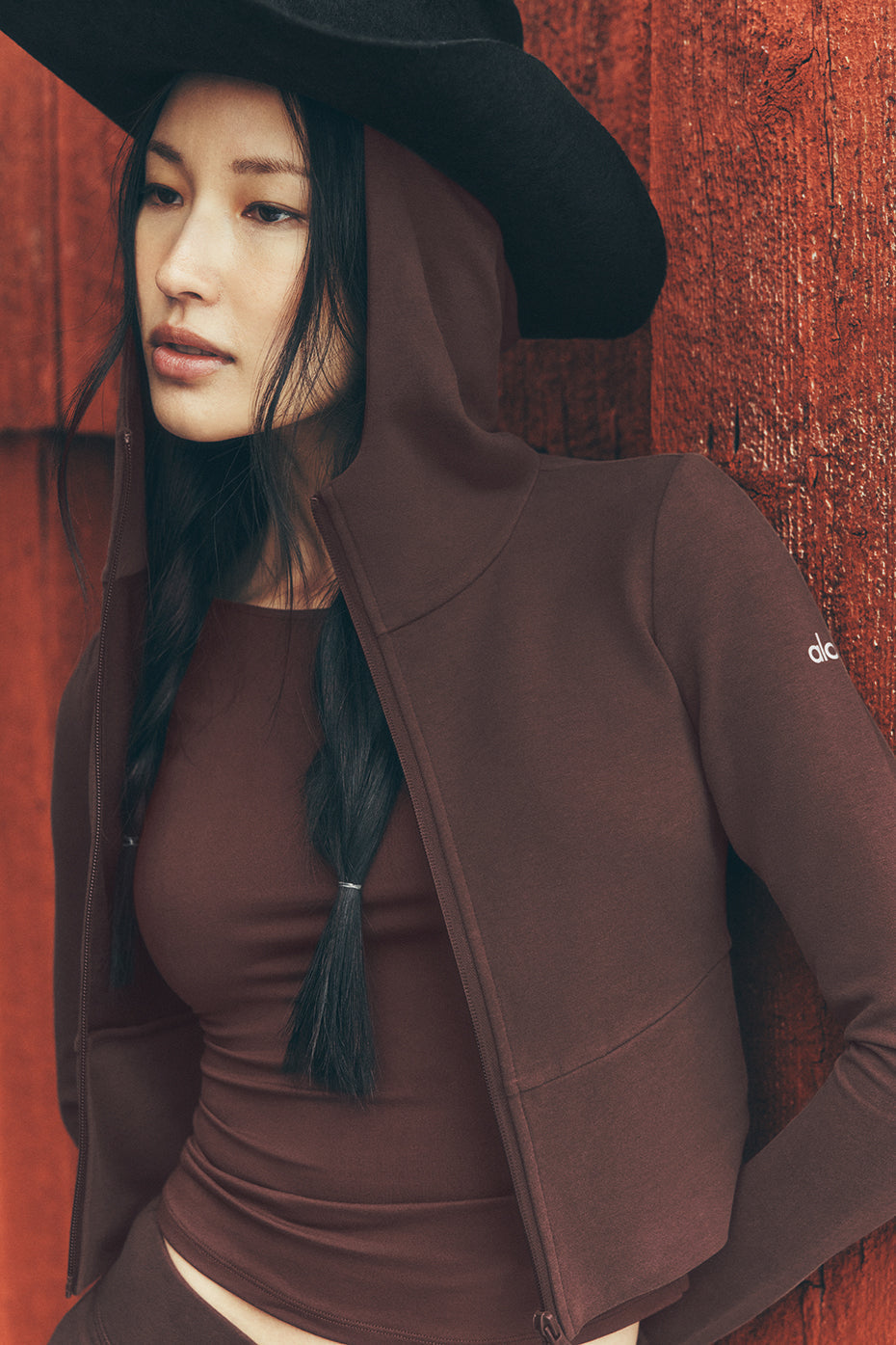 Sway Full Zip Hoodie - Brownstone