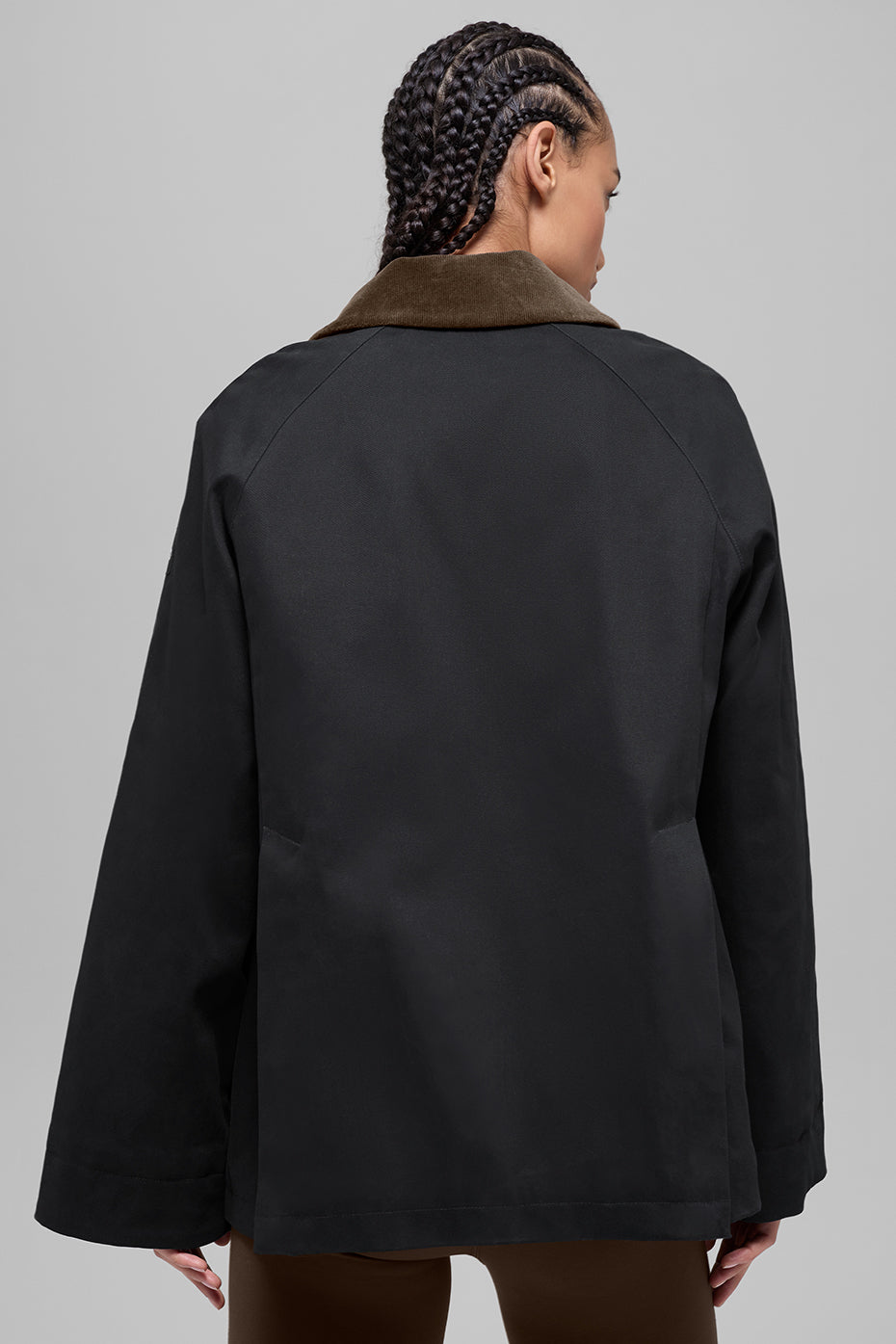 Twill Barn Jacket - Black/Espresso