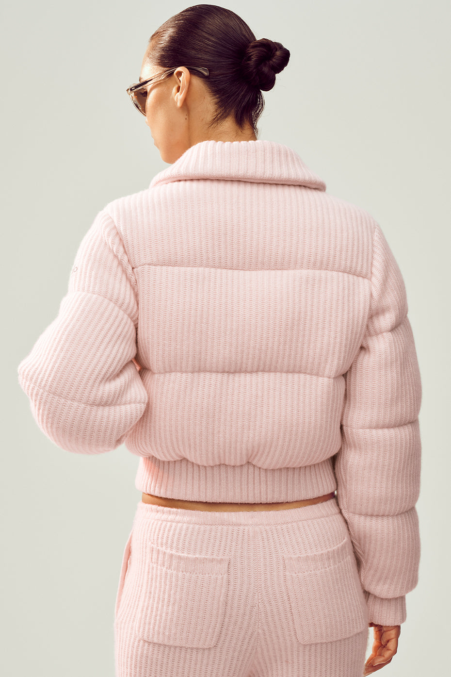 Cashmere Northstar Sweater Puffer - Frosted Pink