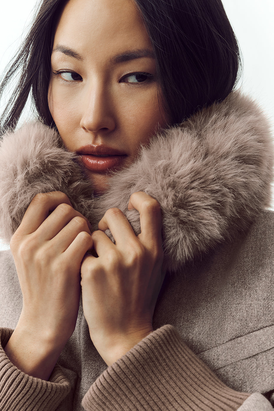 Wool Blend Bunny Slope Jacket - Alpine Cocoa Heather