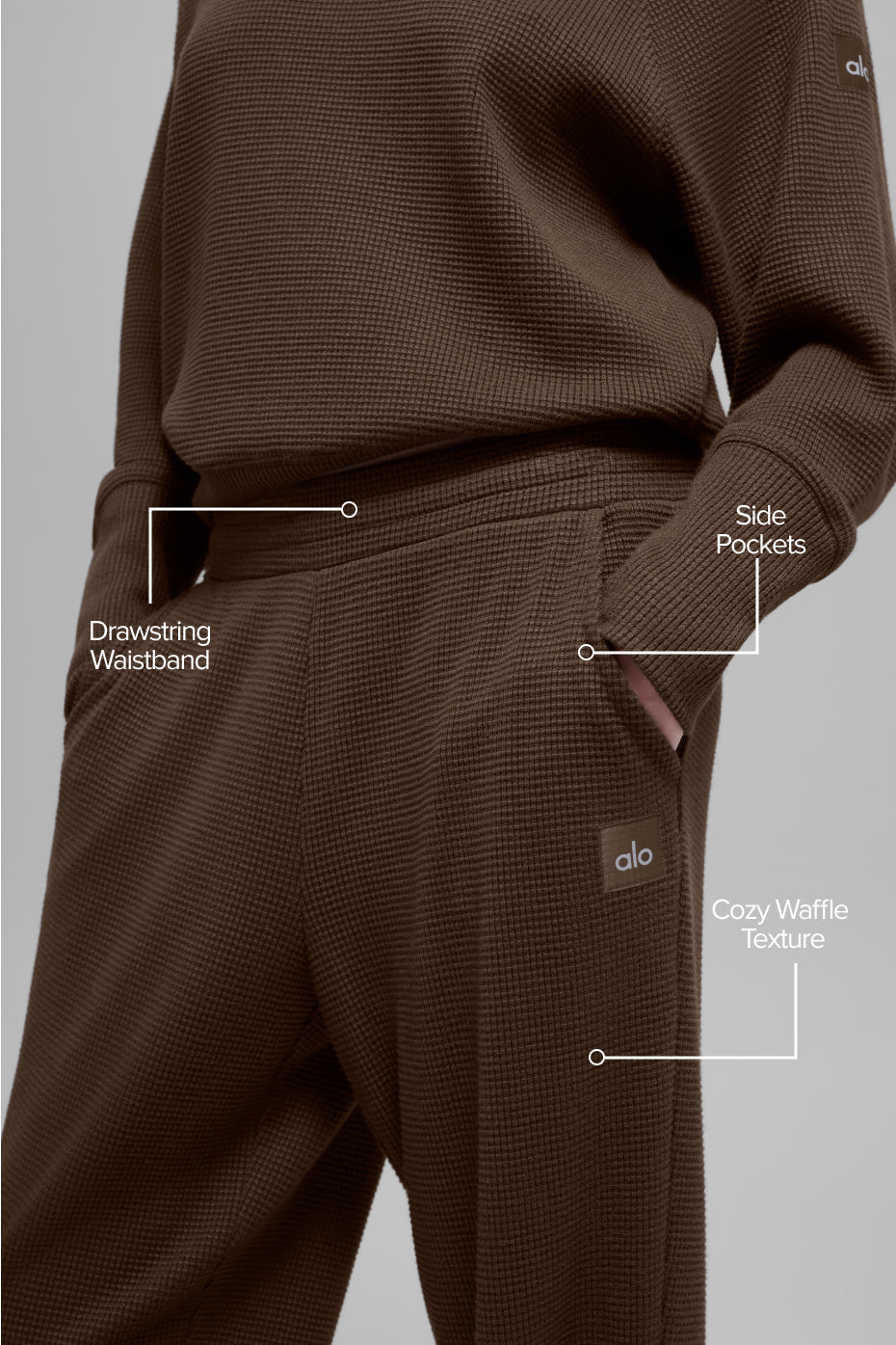 Waffle Weekend Escape Jogger - Espresso