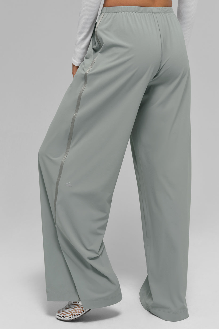 Breezy Wide Leg Pant (Long) - Lunar Grey