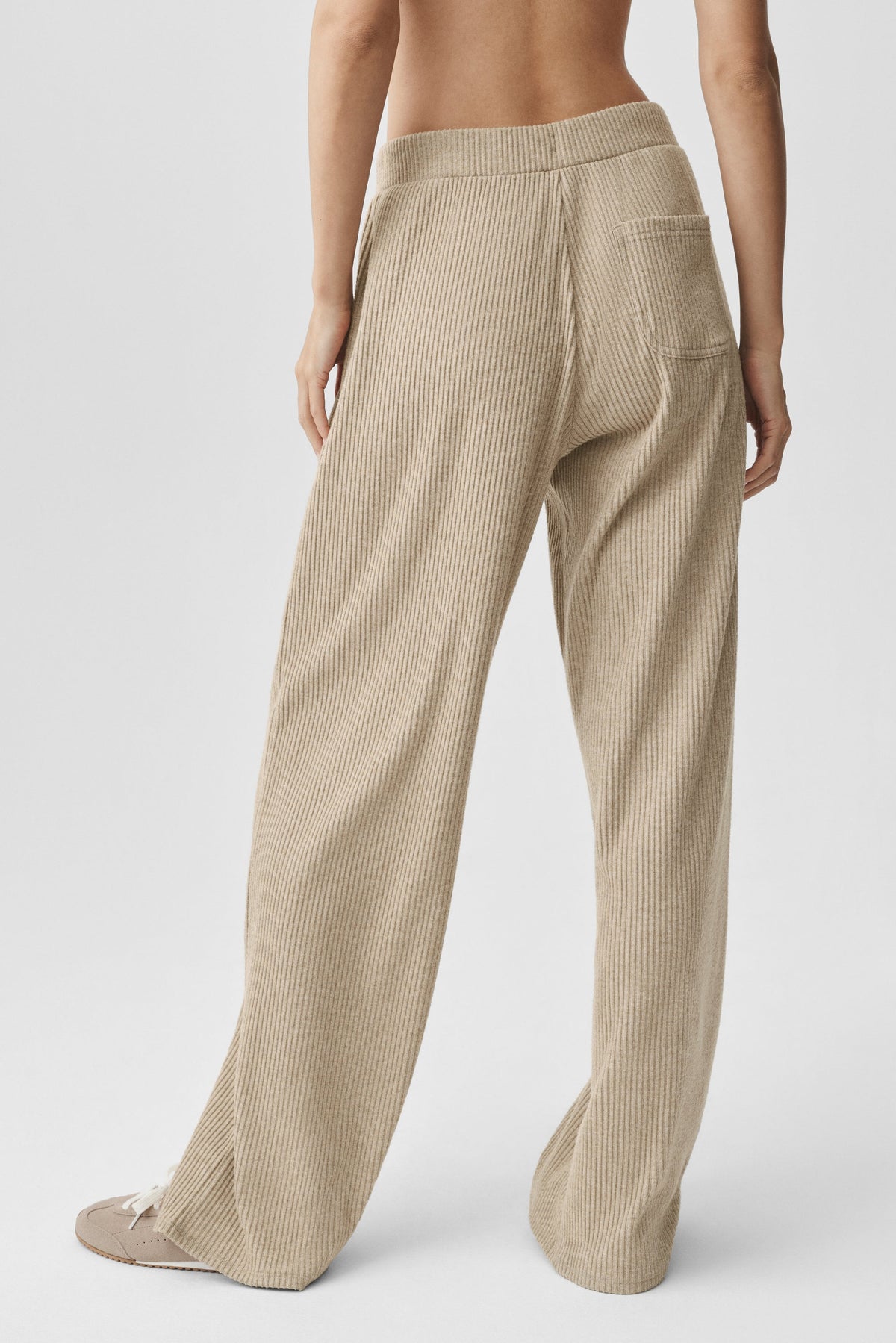 Muse Wide Leg Pant - Gravel Heather