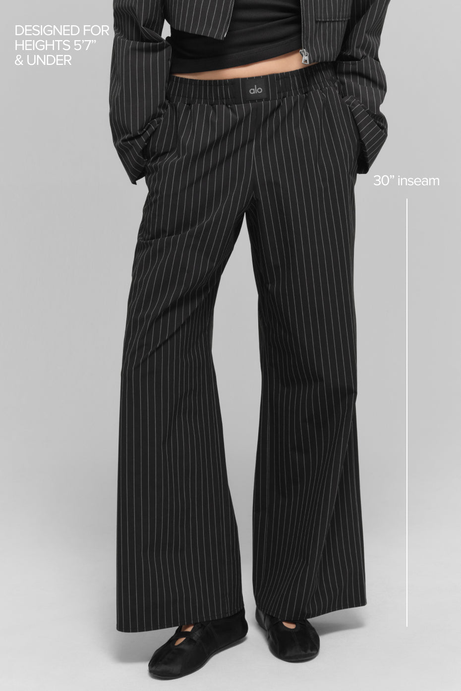 Pinstripe Daylight Boxer Pant (Regular) - Black/Titanium