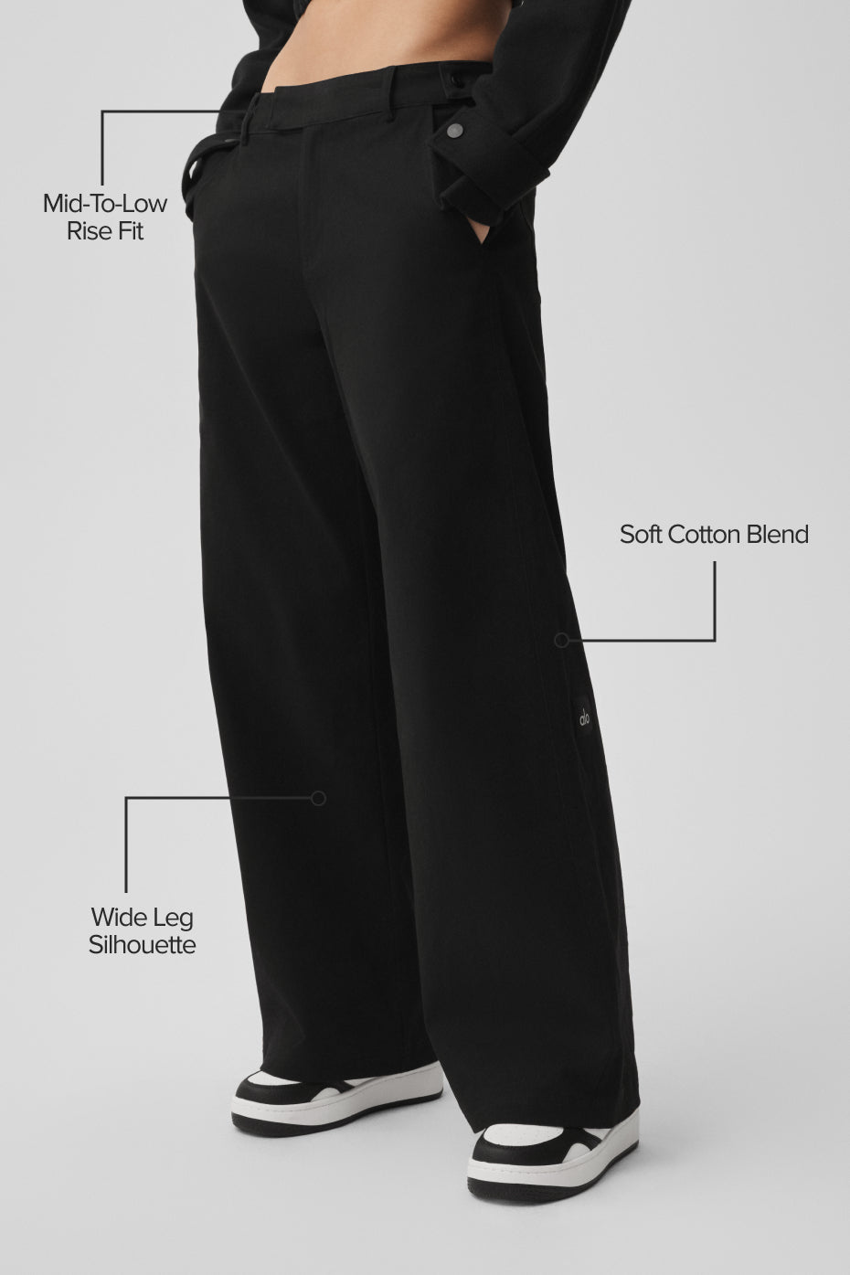 High Road Straight Leg Pant - Black