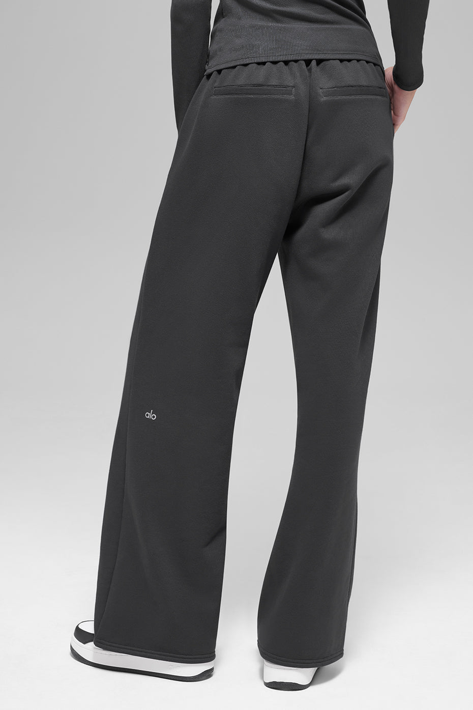 High-Waist Sweatpant Trouser - Anthracite