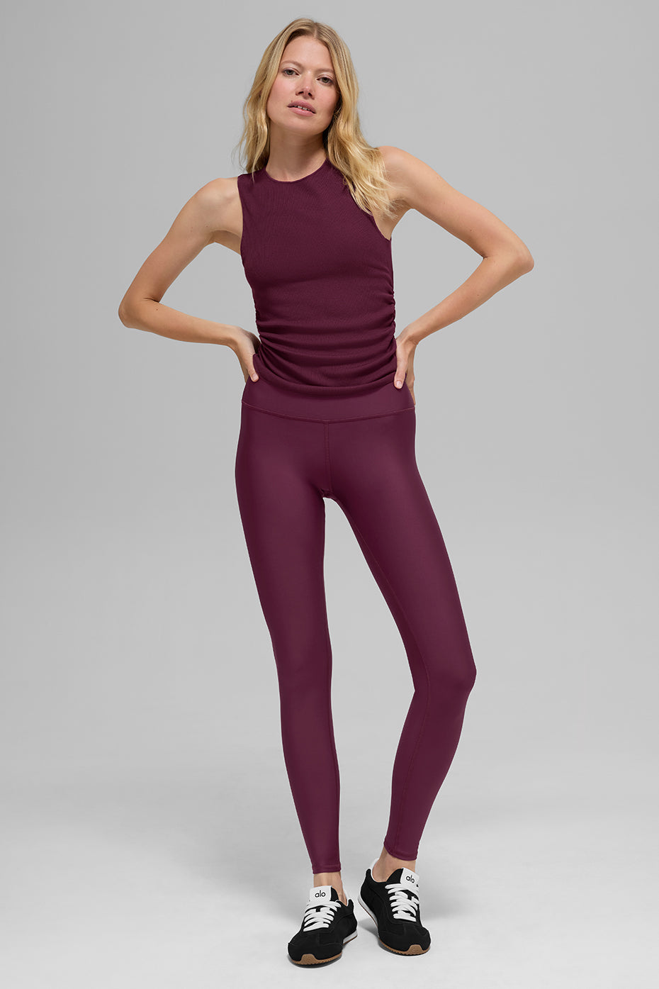 High-Waist Airlift Legging - Burgundy