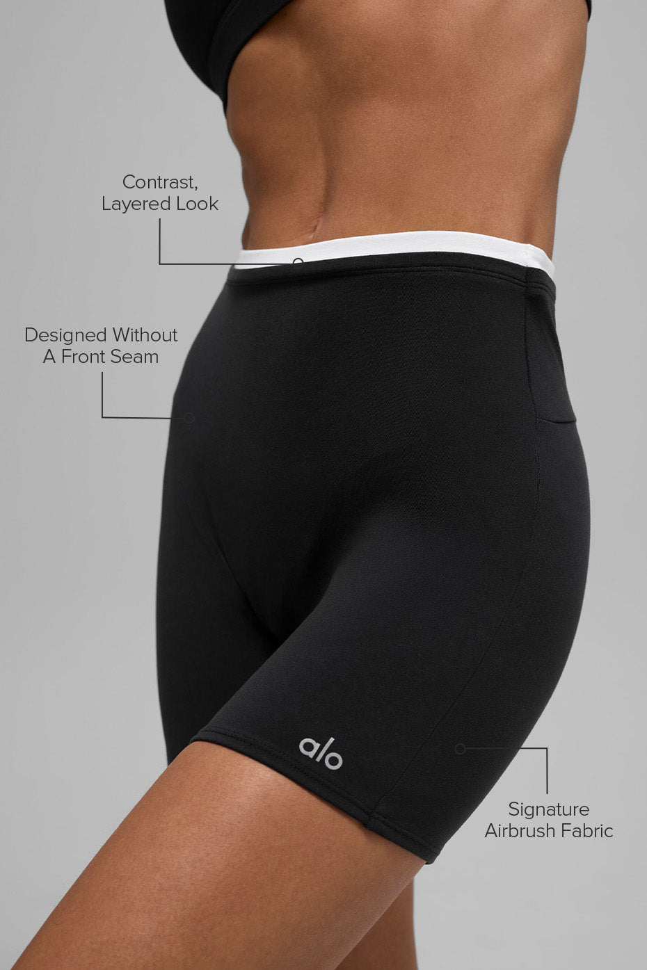 5' Airbrush Double Up Short - Black/White