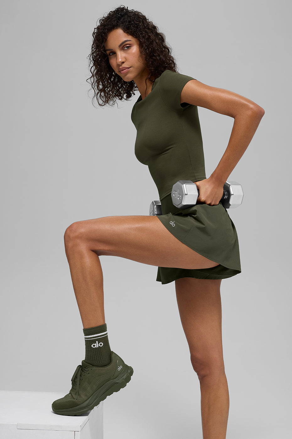 Victory Running Short - Green Olive