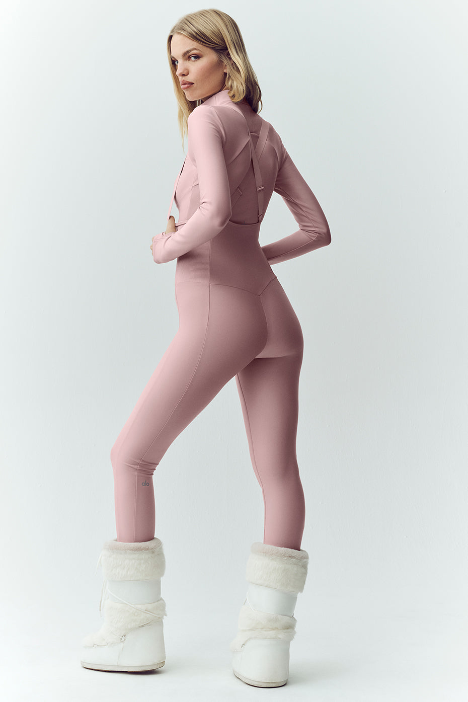 Airlift Winter Warm Ski Time Bib - Pink Champagne