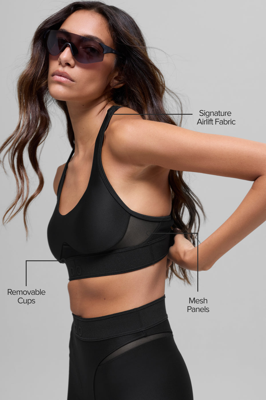 Airlift Rebel Bra - Black