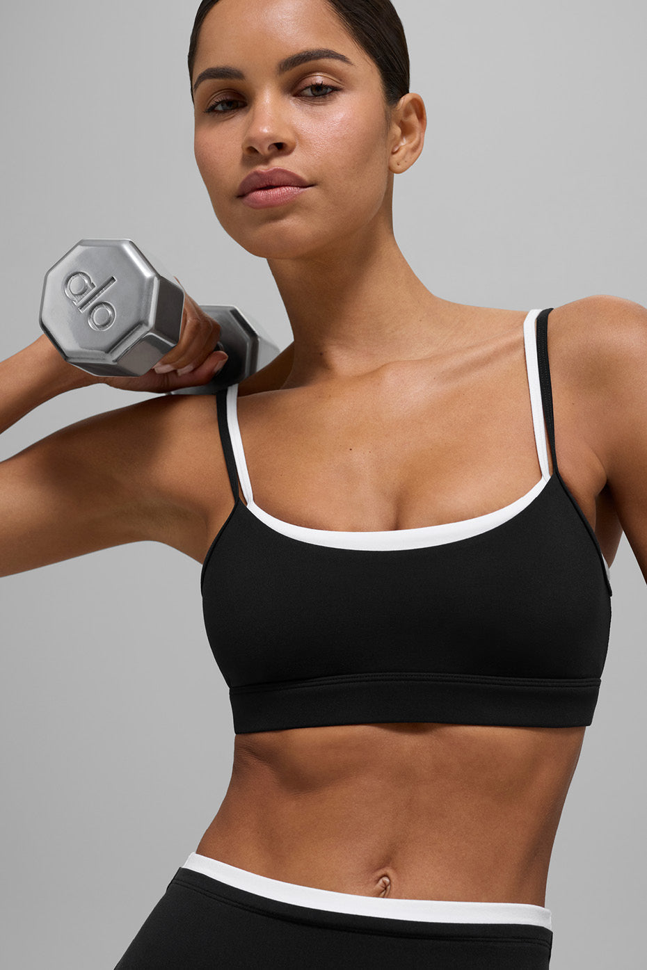 Airbrush Double Up Bra - Black/White